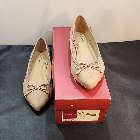 BRAND NEW MERONA BOWNOT POINTED TOE WOMEN'S FLAT SHOE - Picture 15 of 16